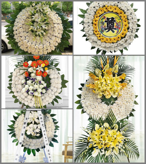 四川成都崇州市元通镇景汇村花圈速递